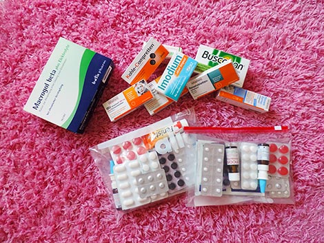Reiseapotheke Reiseapotheke, Medikamente, Südostasien