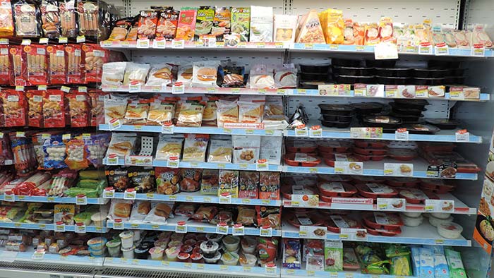 Einkaufen in Thailand - Sandwiches und Burger Einkaufen in Thailand - Sandwiches und Burger