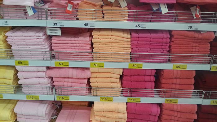 Einkaufen in Thailand - Badetücher Einkaufen in Thailand - Badetücher