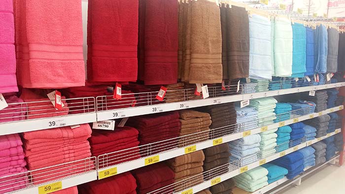Einkaufen in Thailand - Handtücher Einkaufen in Thailand - Handtücher